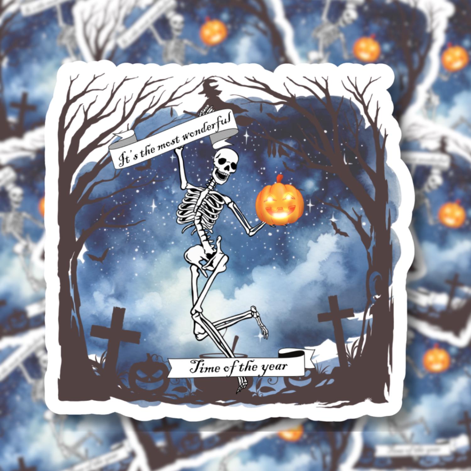 Skeleton Spawner Sticker Spooky Skeleton Halloween Sticker, Die Cut Decal - Etsy