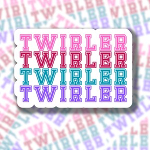 Baton twirling sticker | Twirling sticker | laptop sticker | Water resistant | twirler gift | majorette sticker | feature twirler sticker