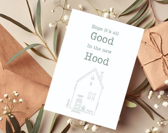 New home card | congrats on your new home | funny greeting card | card for new apartment | new neighbor card | card for new house