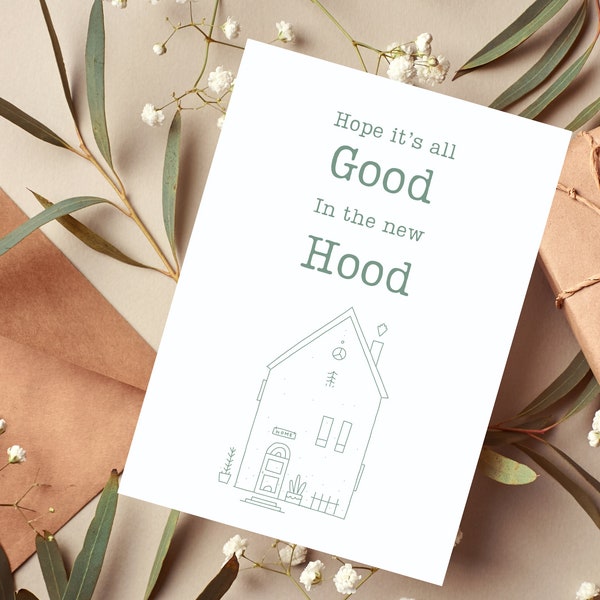 New home card | congrats on your new home | funny greeting card | card for new apartment | new neighbor card | card for new house