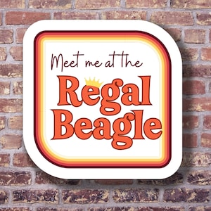 Mme Roper| Beagle royal | autocollant drôle | autocollant pour ordinateur portable | autocollant découpé | autocollant pour agenda | autocollant sarcastique | sticker humoristique