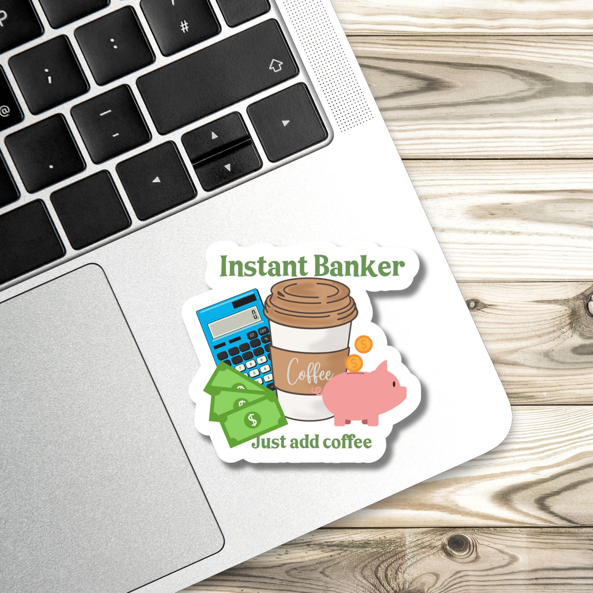 Banker Sticker | Laptop Sticker | Die Cut Sticker | Planner Sticker ...