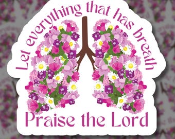 Floral Bible Verse Sticker, Christian Scripture, Water Bottle Decal
