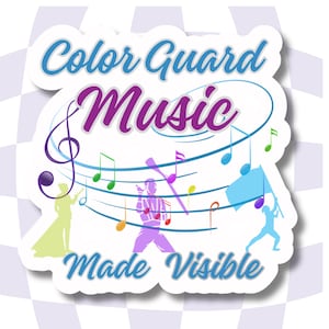 Color guard sticker, marching band sticker, band humor sticker, water bottle sticker, laptop sticker, band sticker | band geek