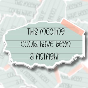 Office humor sticker | laptop sticker | die cut sticker | corporate humor sticker | office lingo sticker| email sticker, coworker gift