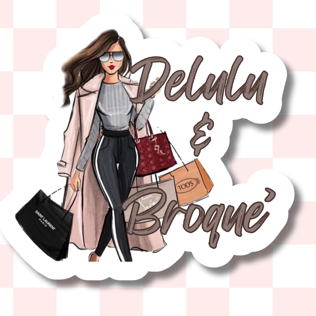 Broque Delulu & Broque Sticker | Funny Laptop Sticker - Etsy