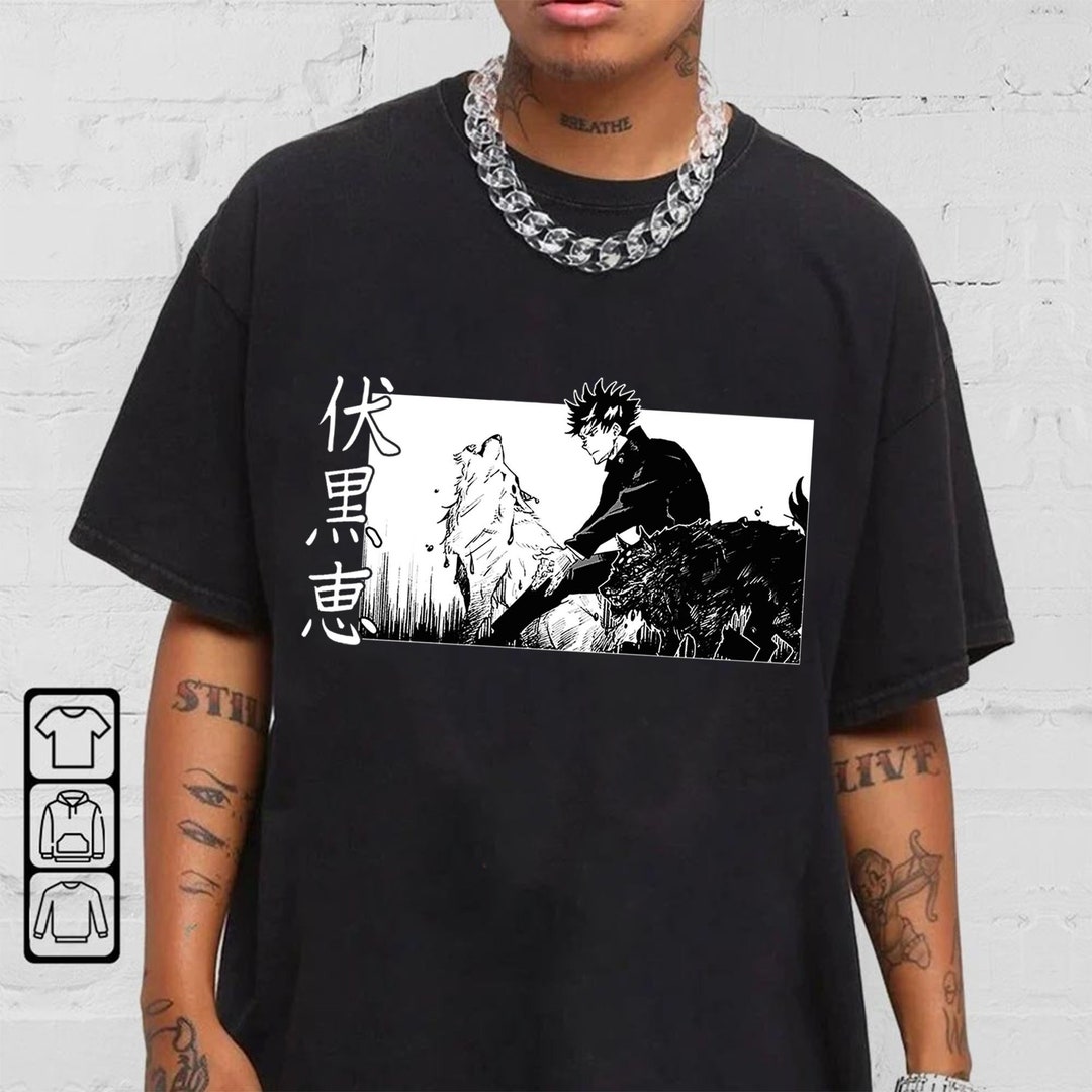 Fushiguro Megumi Anime Lover Gift, Megumi Vintage Anime Tee, Anime