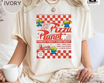 Pizza Planet Toy Story Shirt, Disney Toy Story Alien Shirt, Pizza Planet Tee, Disney Pizza Lover Comfort Colors Shirt, Kids Disney Shirt