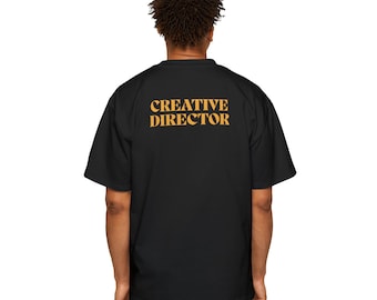 Creative Director Men's Tee, Photographer Gift, Videographer Shirt, Content Creator Oversized Tshirt