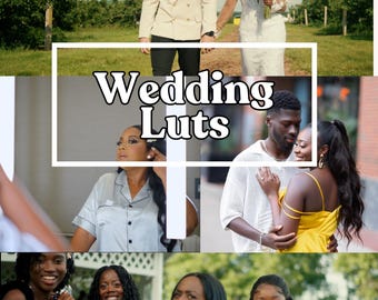 40 Luts de boda, gradación de color, vídeo para Davinci Resolve, Adobe Premiere Pro Final Cut y muchos más.