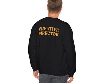 Sudadera unisex de director creativo, sudadera de cuello redondo para fotógrafo y creador de contenido, regalo para videógrafo, ropa de fotografía, top para cinematógrafo