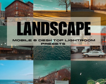 14 ajustes preestablecidos de Lightroom móvil, ajustes preestablecidos de LANDSCAPE, ajustes preestablecidos de Lightroom, ajustes preestablecidos de estilo de vida, ajustes preestablecidos de Blogger, ajustes preestablecidos de viaje, ajustes preestablecidos de verano