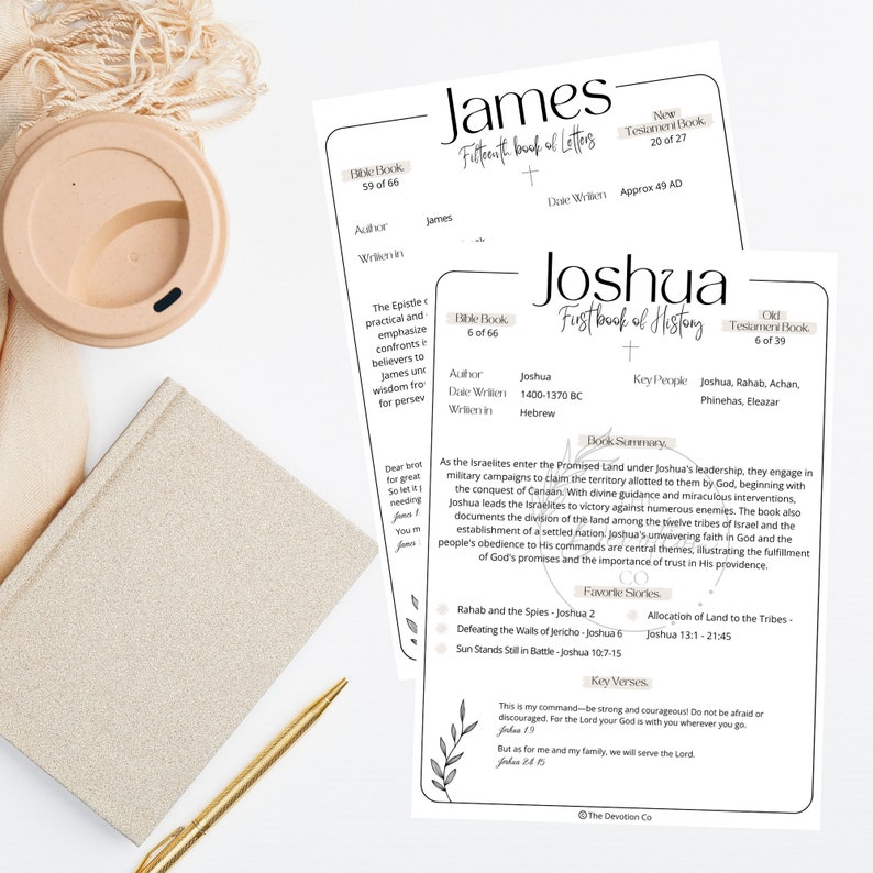 Old Testament Note Study Guide Printable