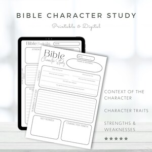 Bible Study Guide Digital Bible Study Printable Bible Template Bible