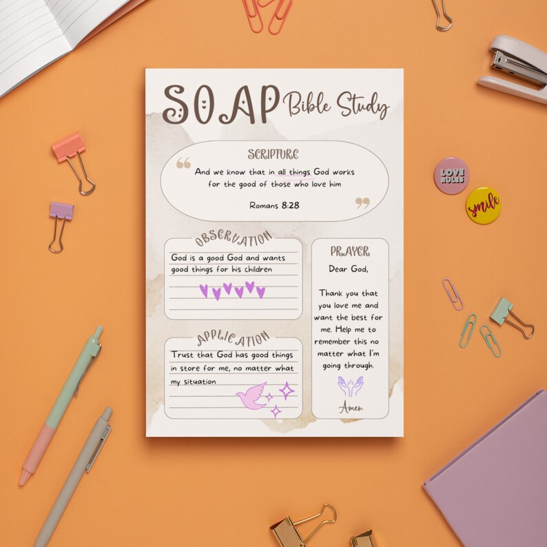 SOAP Bible Study for kids