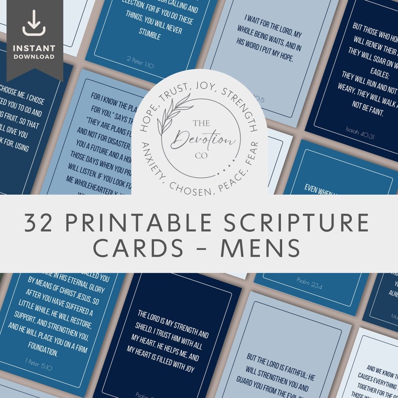 Mens Scripture Cards Printable Bible Verse Cards Bible - Etsy Australia