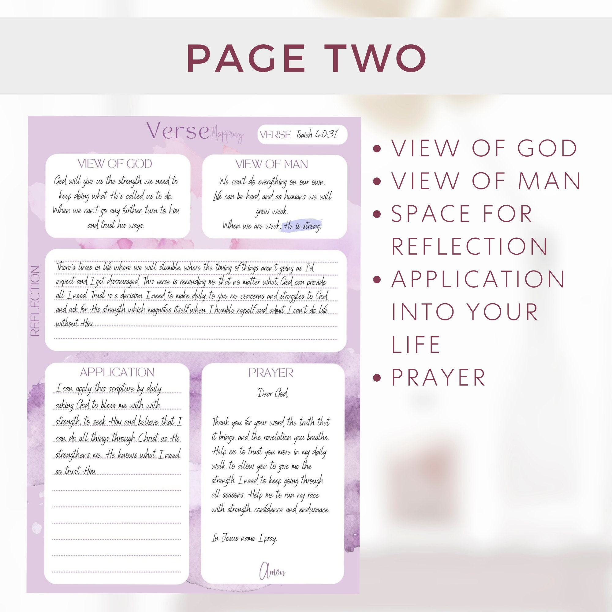 Printable Bible Verse Mapping Template Scripture Mapping Printable