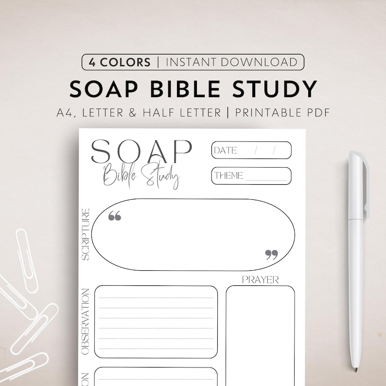 SOAP Bible Study Template