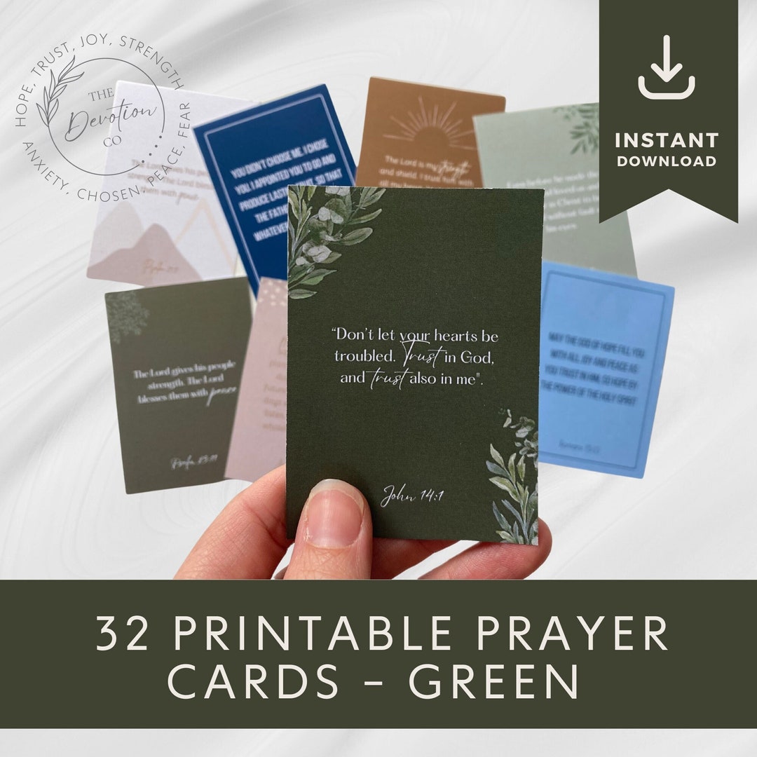 Printable Prayer Cards, Encouraging Scripture Cards, Bible Journaling ...