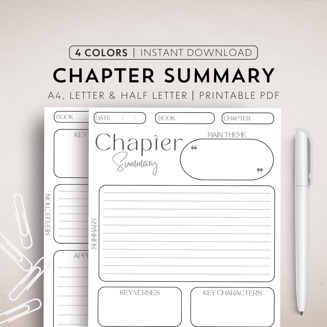 Bible Study Printable Bible Chapter Summary Bible Study Goodnotes Bible ...