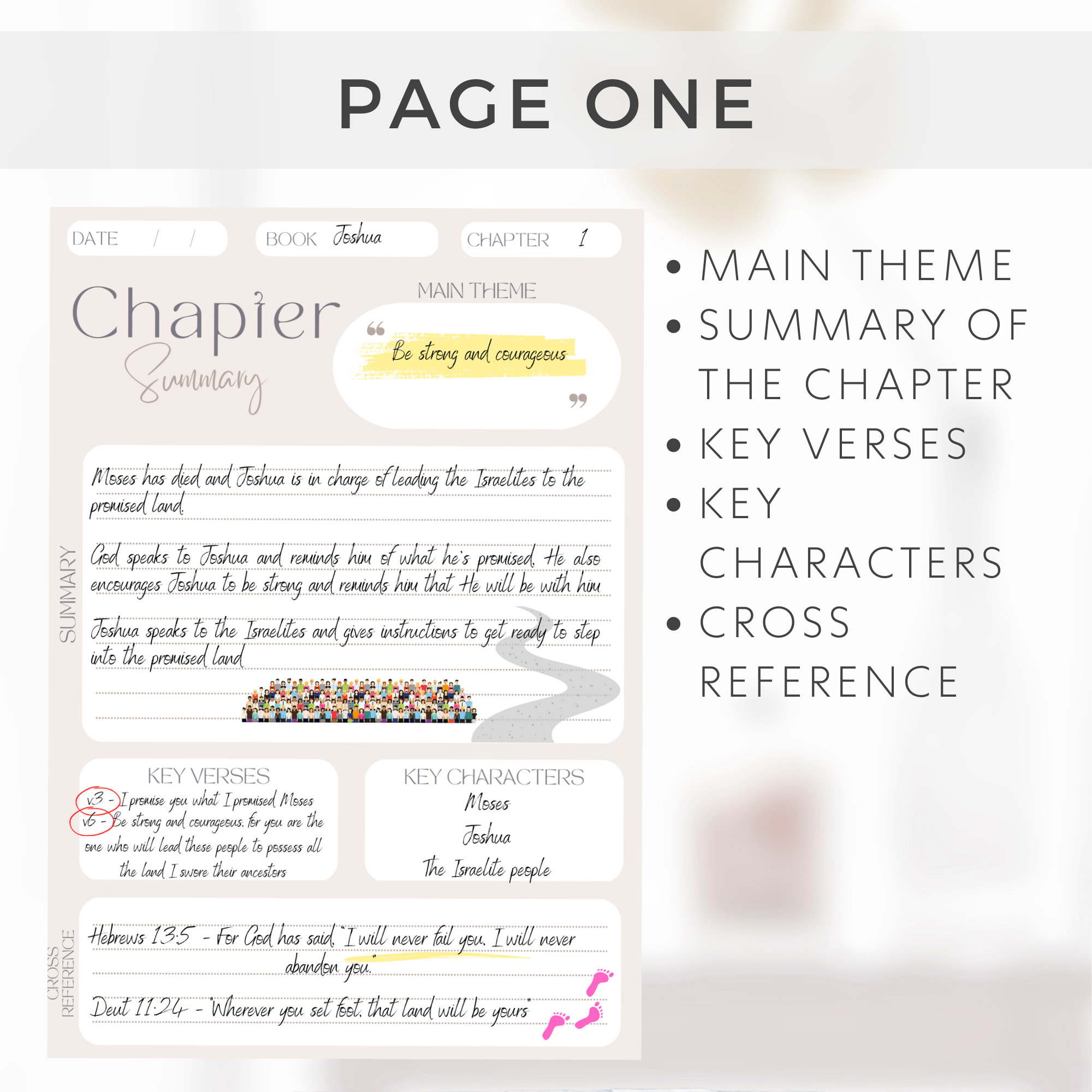 Bible Study Printable Bible Chapter Summary Bible Study Goodnotes Bible ...