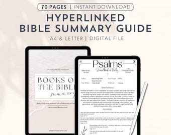 Digital Bible Summary Guide Ipad Bible Reading Books of the Bible Study Guide Learn the Bible Digital Reading Plan Read the Bible Tablet
