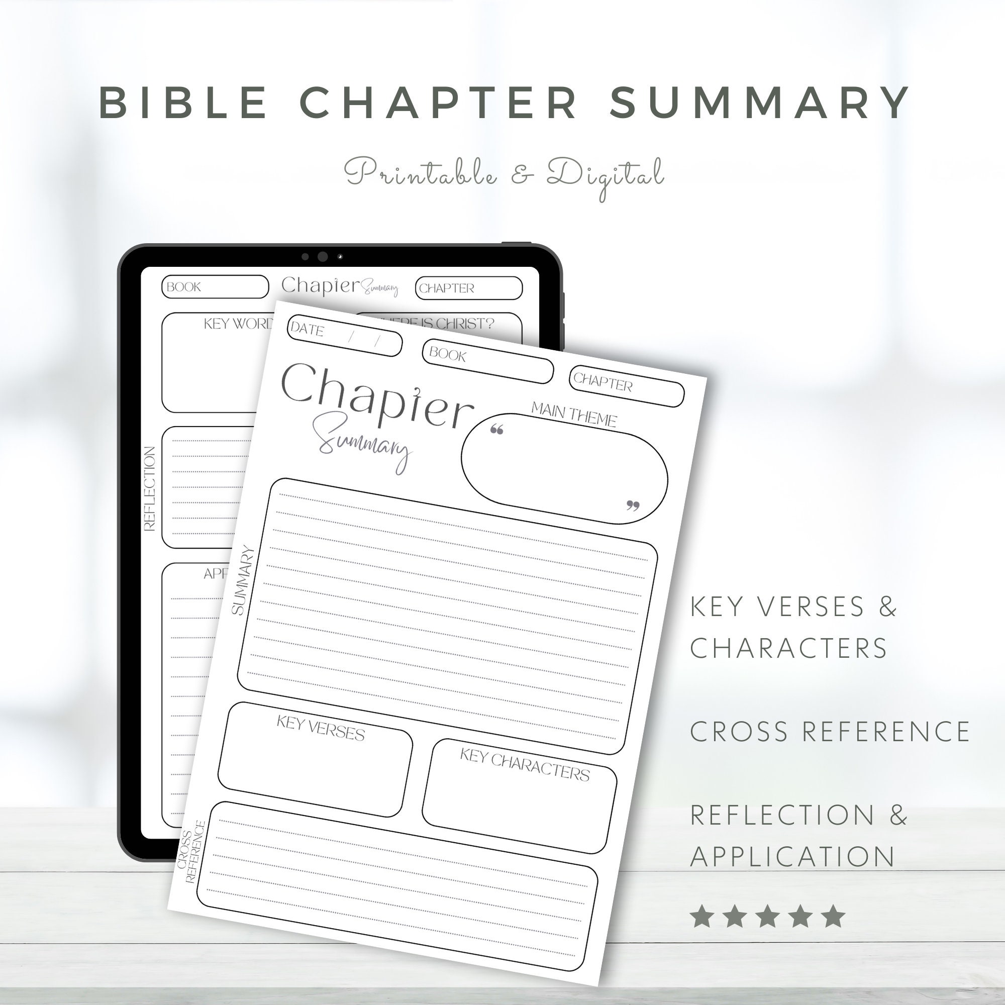 Digital Bible Template Printable Bible Study Resource Bible Book Digital Bible Template Printable Bible Study Resource Bible Book
