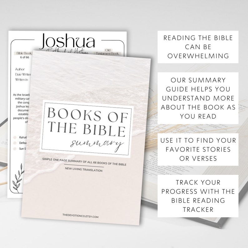 Bible Book Summary Printable Book Bible Summary Guide Bible - Etsy