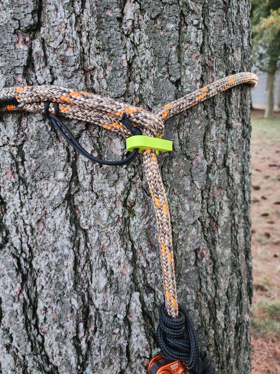 Saddle Hunting Tether Lock Clip - 8mm To 11mm Rope Compatibility Camo