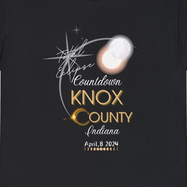 Knox County Indiana | Vincennes | Solar Eclipse T-shirt | Total Eclipse Tee | Totality Shirt