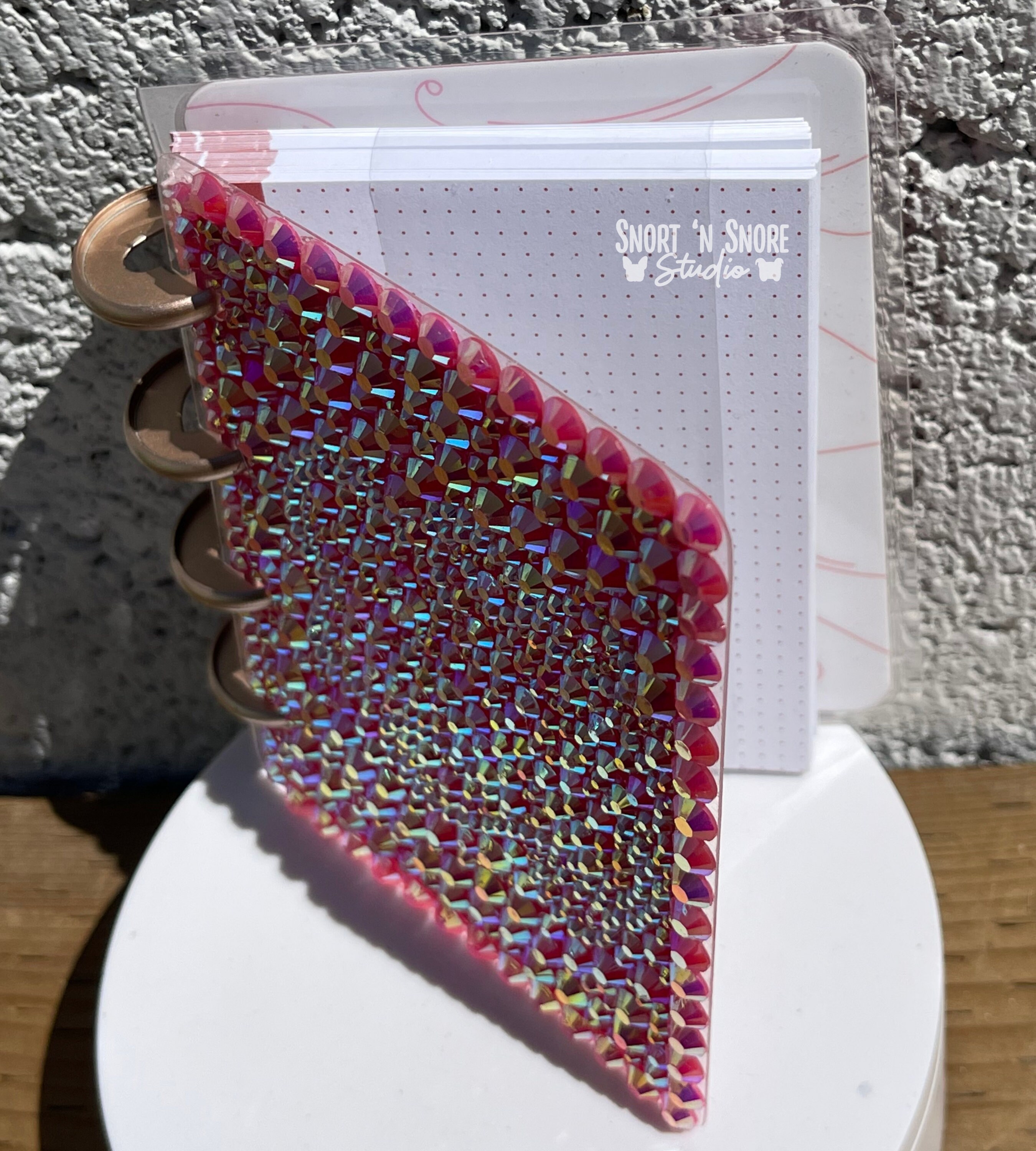 Sparkle Discbound Refillable Small Notebook | Glitz & Bedazzled Happy ...