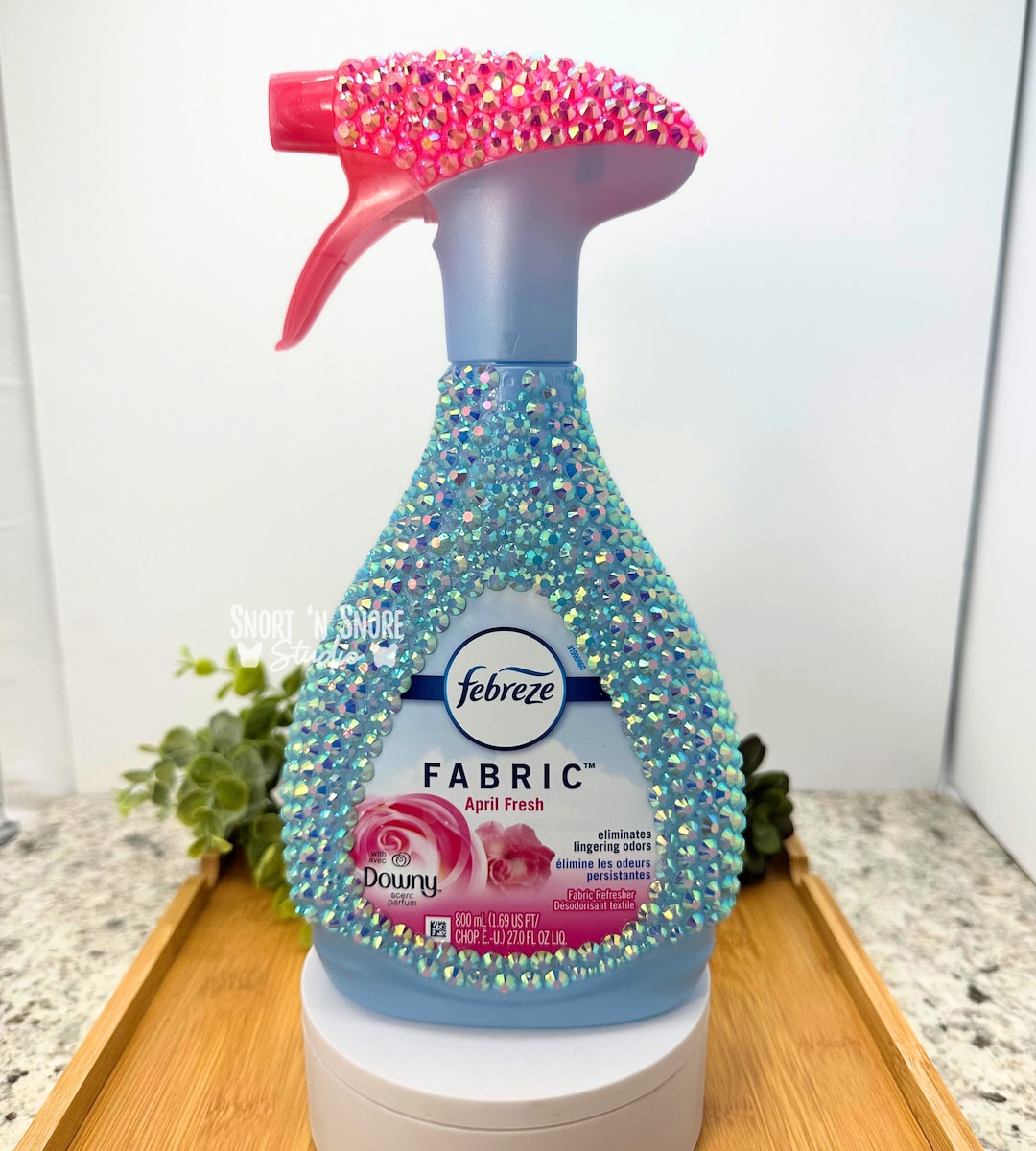 Bling Febreze Spray Bottle Beautiful Rhinestone Bedazzle Washable
