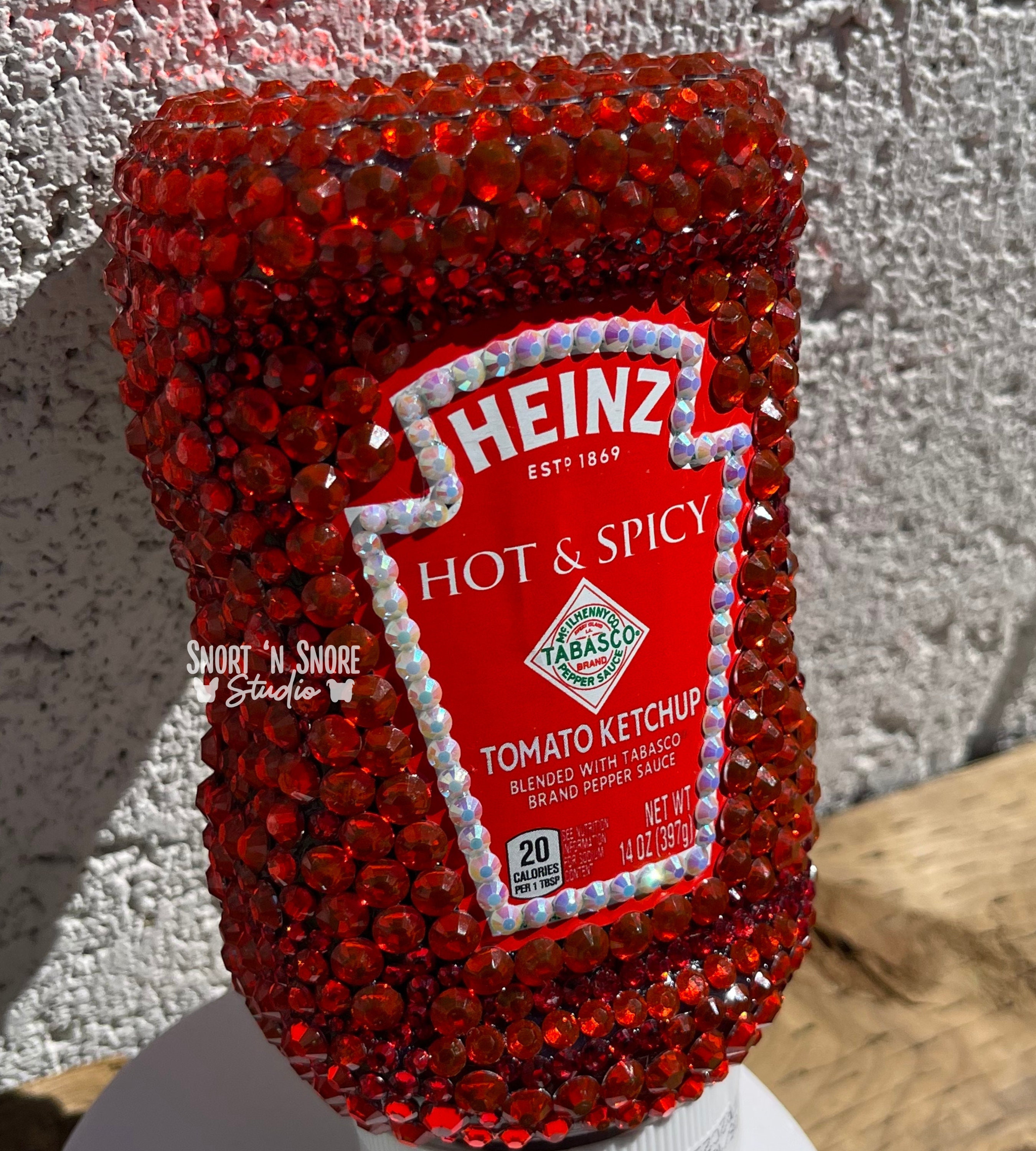 Bedazzled Heinz Hot & Spicy Ketchup Unique Catsup Full of Etsy