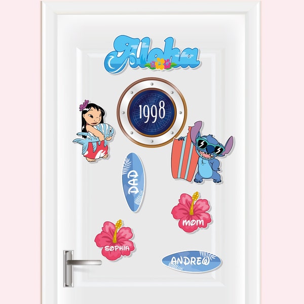 Lilo and Stitch cruise Adoorable Door magnets