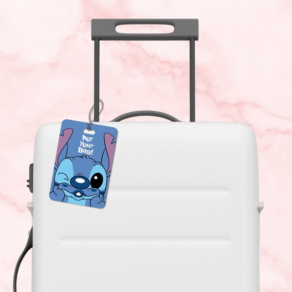 Stitch Luggage Tags Front and Back