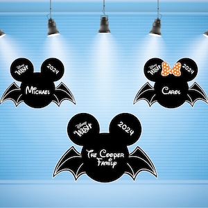 Mickey and Minnie Halloween Vampire Cruise Adoorable Door magnets