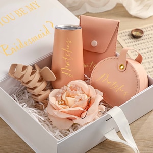 Bridesmaid Proposal Box, Will You Be My Bridesmaid Box Set, Personalized Gift Box, Maid of Honor Proposal Box, Bridesmaid Gift Wedding Favor