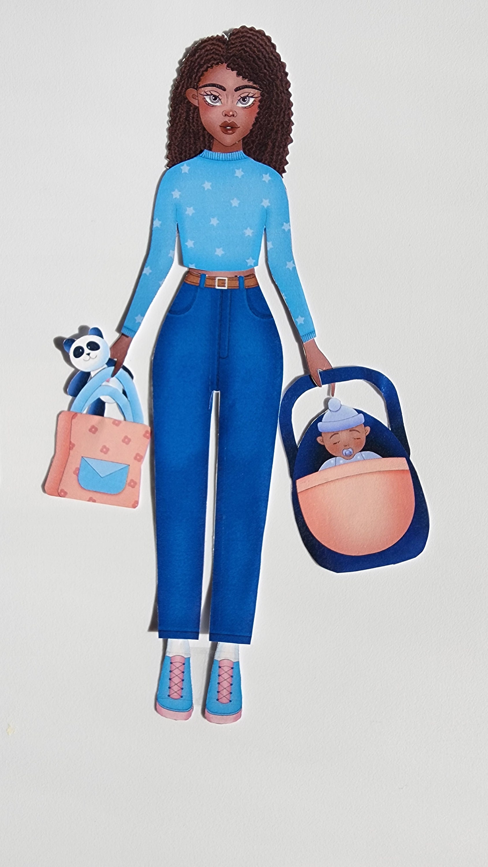 Printable Paper Dolls, Cutoutscouture, Digital File, Instant Download Fun, Fashion Play, Girl