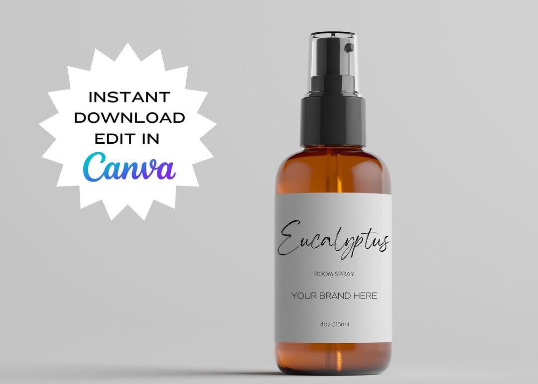 Room Spray Label Template Editable Product Label Template 2x2 3x2 DIY essential-design-elements-of-a-spray-booth-4-location-spray-systems