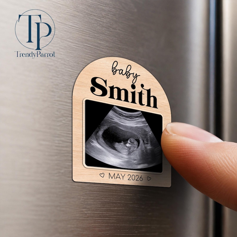 Sonogram Magnets Personalized Ultrasound Picture Magnet, Ultrasound Fridge Magnet ...