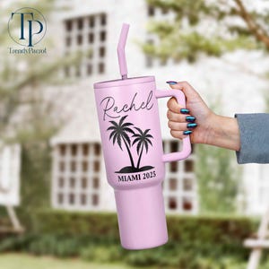 Personalized Beach Vacation Tumbler, Girls Trip Tumbler, Vacation Cups, Girls Weekend Gift, Custom Travel Mug, Beach Tumbler, Bachelorette