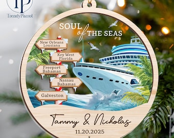Personalized Cruise Ornament, Cruise Gift, Cruise Ship Ornament,Family Cruise, Personalized Vacation Keepsake, Travel Gift, Family Trip Gift