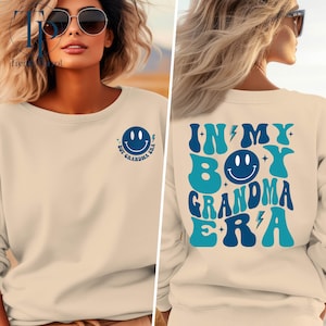 Boy Grandma Shirt, Grandma Shirt, Grandma&#39;s Boy Shirt, Pregnancy Reveal, New Grandma Shirt, Future Grandma Gift,Mothers Day Gift For Grandma