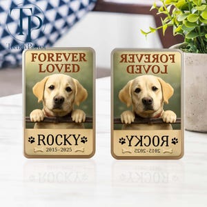 Pet Memorial Plaque, Acrylic Photo Block, Pet Loss Gift, Cat, Dog Memorial Gift, Pet Sympathy,Dog Bereavement Photo,Loss of Pet