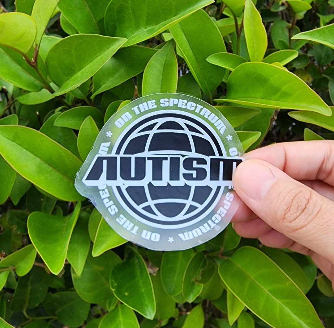 Spectrum Meme Sticker On the Spectrum Transparent Vinyl Sticker, Autism/autistic Sticker - Etsy