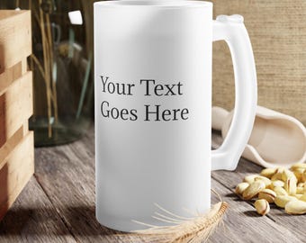 Gepersonaliseerde bierpul, aangepaste mok, feestcadeau, bedrijf, matglazen bierpul