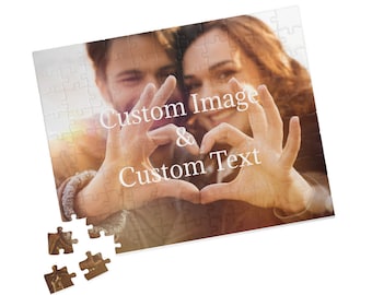 Aangepaste puzzel (110 stukjes), gepersonaliseerd spel, feest, jubileum, herinneringen, 2-4 dagen verzending