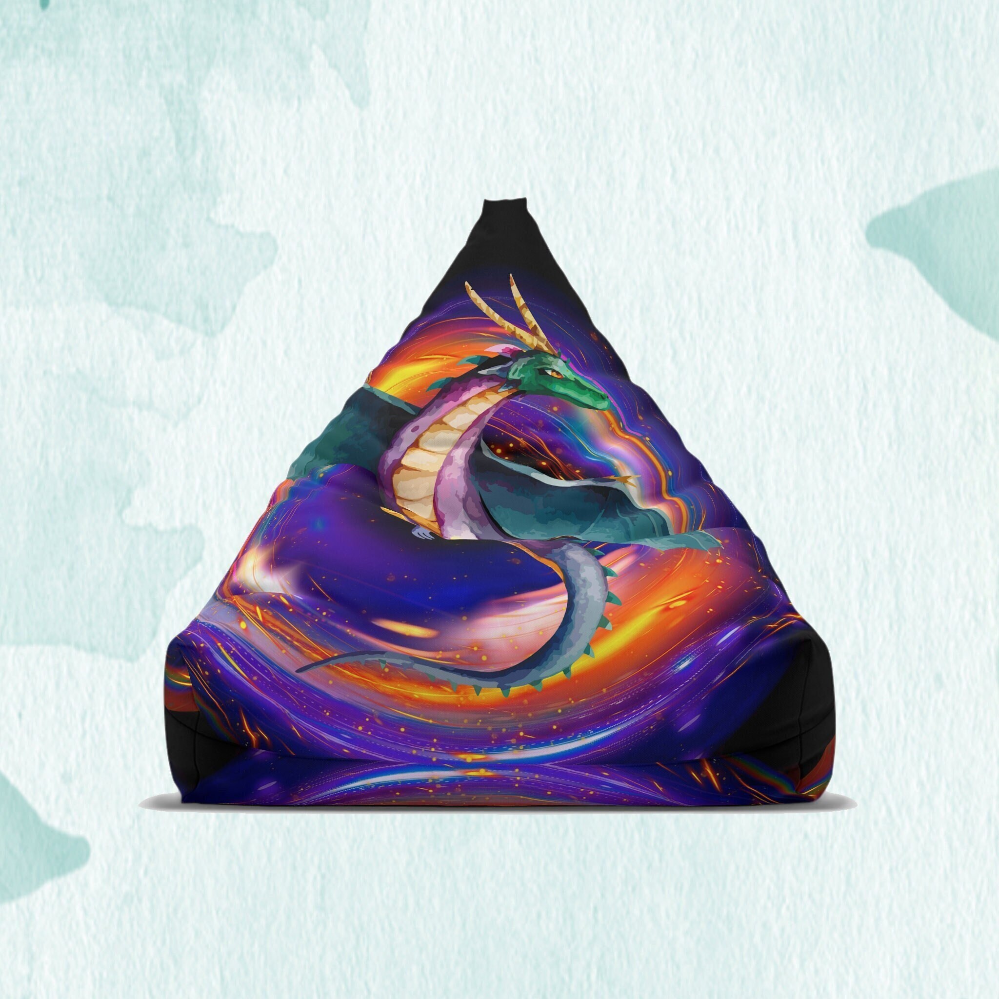 Dragon Bean Bag Chair Cover Dragon Home Decor Etsy