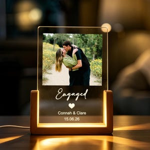 Engagement Gifts for Couple, Personalized Engaged Gifts for Couple, Engagement Frame, Custom Gift, Anniversary Birthday Wedding Gifts