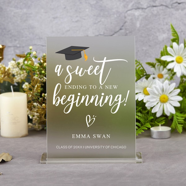 Graduation Dessert Table Sign,Graduation Treat Table Sign,Graduation Candy Bar Sign,Graduation Class of 2024 Table Sign,Graduation Decor